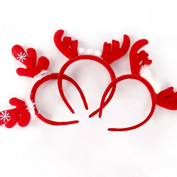 Decoraciones navideñas cabeza de Navidad hebilla accesorios de fiesta regalos para niños suministros de Navidad diadema fábrica al por mayor