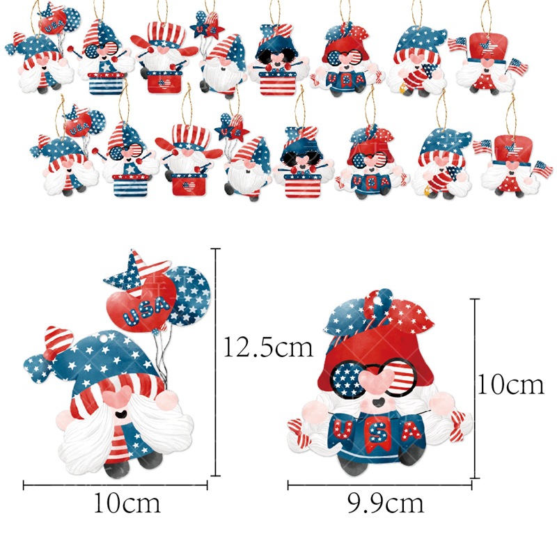 Amazon nueva fiesta del día de la independencia decoración colgante colgante del día de la independencia diseño de atmósfera colgante enano
