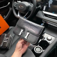 经典时尚手掌纹真皮女包H扣包空姐康康包小方包高级感单肩斜挎包