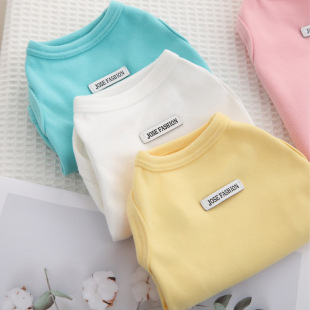 Trendy Ins-Style Autumn New Pet Dog Clothes Teddy Bichon Skin-Friendly Thermal Cotton Vest for Small to Medium-Sized Dogs