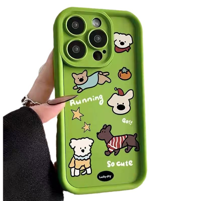 Funda linda para teléfono iphone16pro Apple 15 anti-caída 14 dibujos animados 13promax nuevo 12xr11