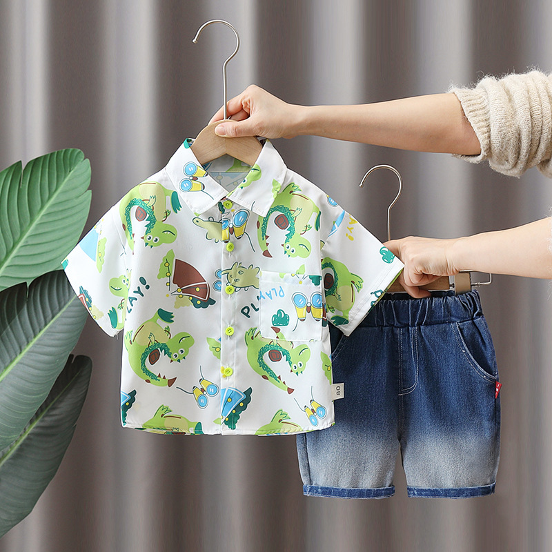 summer cartoon shirt for boys