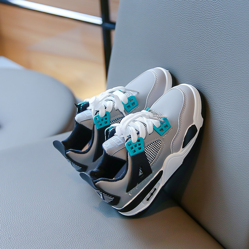 Sport 2023 Herbst Neue Koreanische Ausgabe kinder Laufschuhe Leder Modische Mittlere und Große Jungen_voghion.com