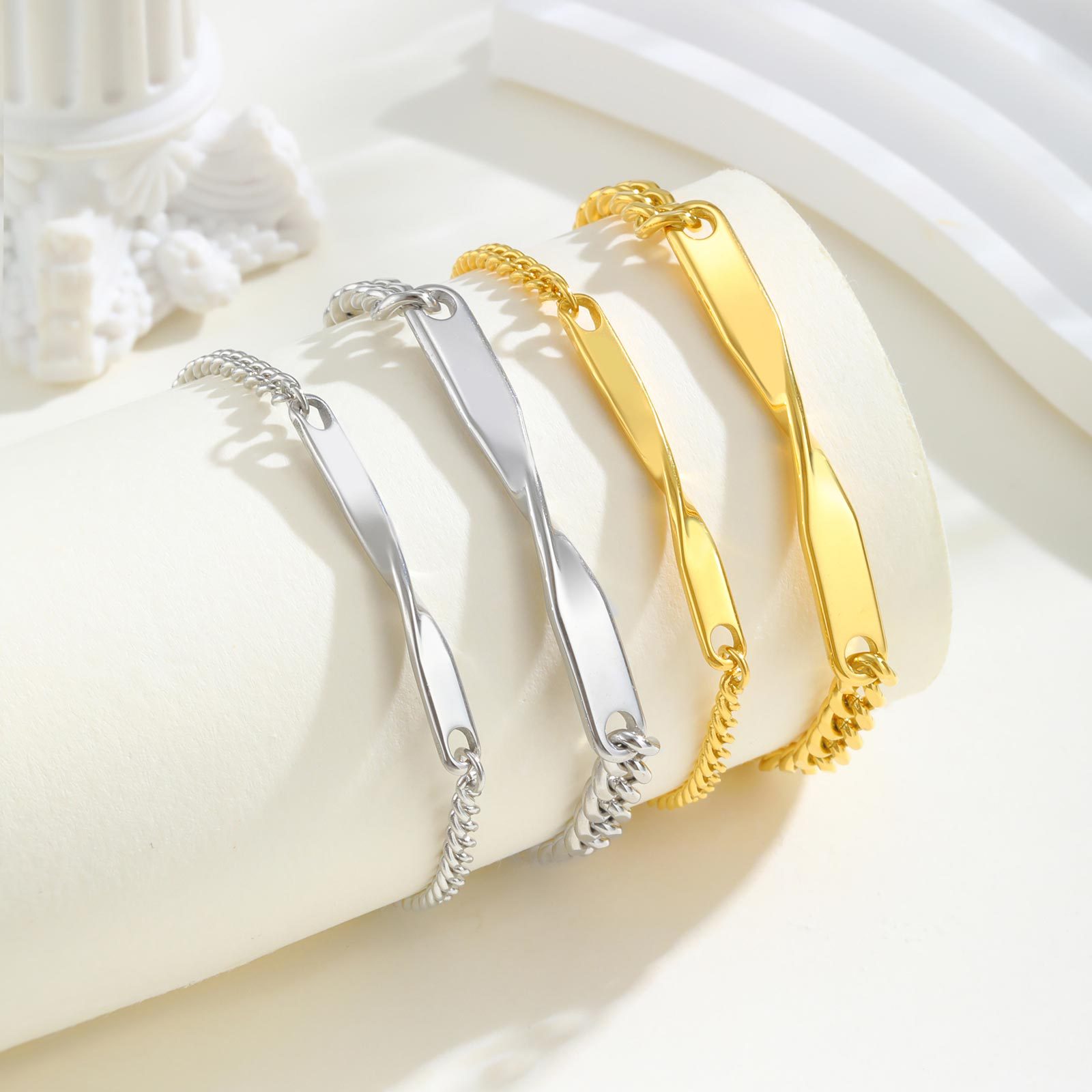(Cross-border trading), bracelet stainless steel for men and women, for beloved, Birthday gift, women's style