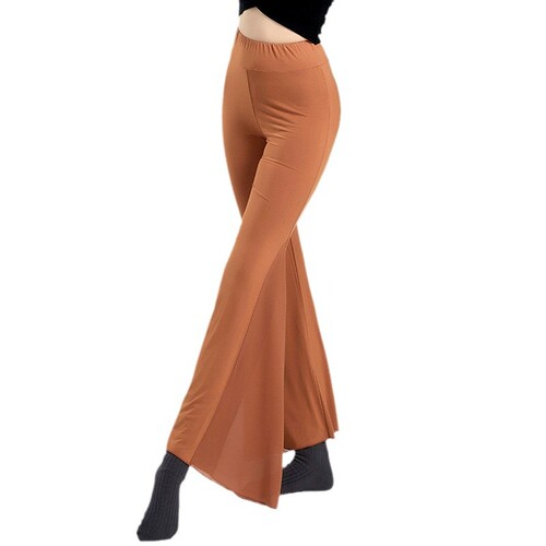 Dance pants women's bell bottoms adult body suit model catwalk practice clothes slimming classical modern dance Latin trousers