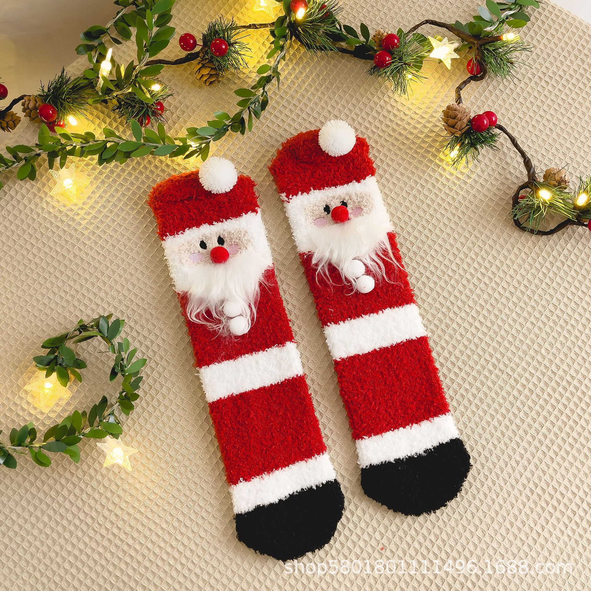 Calcetines Navidad Coral - Invierno Abrigados image 7