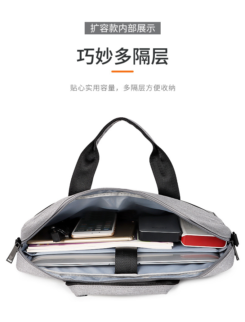 Wholesale single-shoulder portable laptop bags, waterproof briefcases, 131,415.6 inches, both men and women can print logos undefined