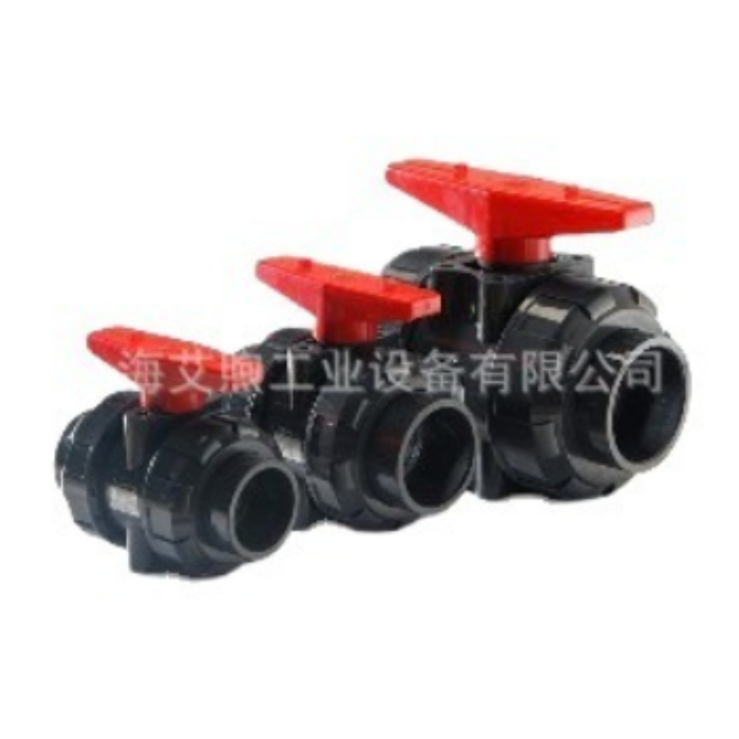供应UPVC双由令球阀 PVC-U双由令球阀 UPVC工业塑胶双由令球阀