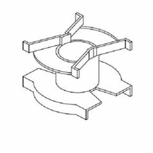 PQ40 Transformer Skeleton PQ4040 High Frequency Power Supply Skeleton PQ4040 Vertical Double Slot Needleless Skeleton