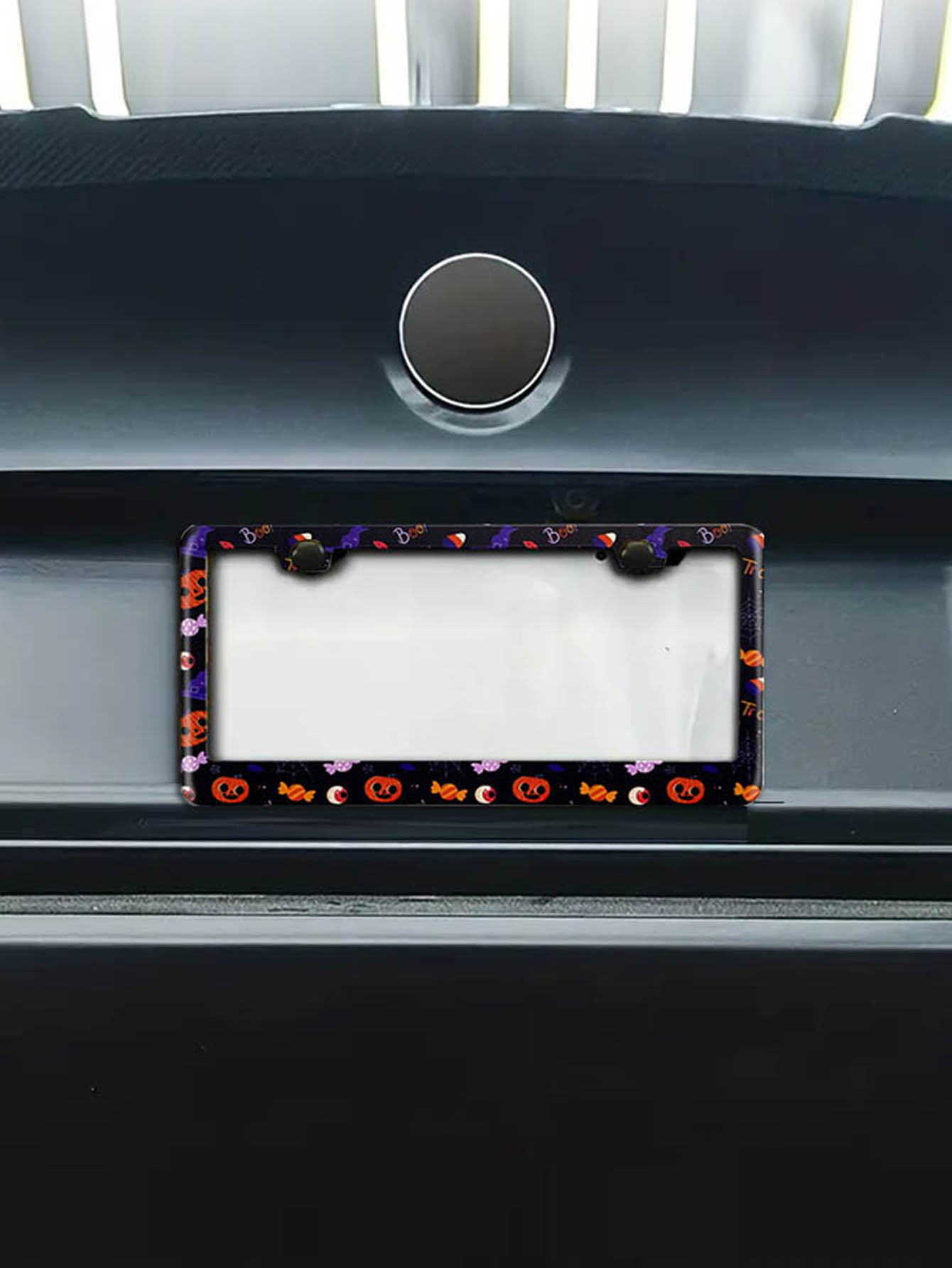 US regulations Halloween license plate frame UV craft pattern license plate frame license plate frame aluminum alloy stainless steel license plate frame