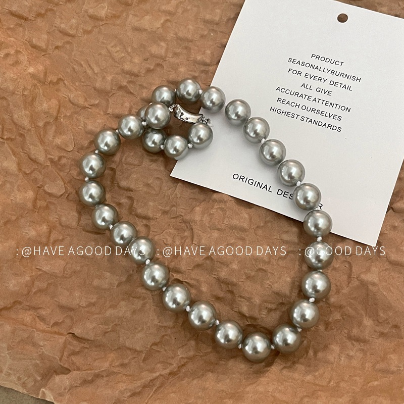 Einfacher Stil Geometrisch Imitationsperle Perlen Polieren Frau Halskette display picture 9