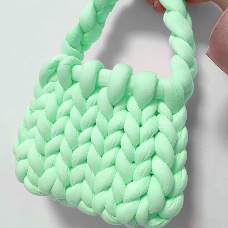Accesorios de relleno de algodón islandés hilo diy bolsas de mano tejidas alfombras de alfombra de hilo de lana super gruesa ganchillo