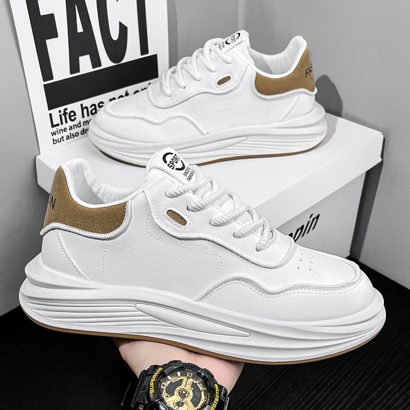 Zapatos de hombre 2026 nuevo otoño ligero zapatos de skate blanco de moda universal ventilador nicho de moda zapatos de moda