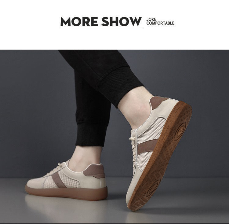 DeXun 2026 Summer New Men's Breathable Low-top Round-toe Mesh Soft-soled Lightweight Hollow-out Casual Shoes_vogvips.com
