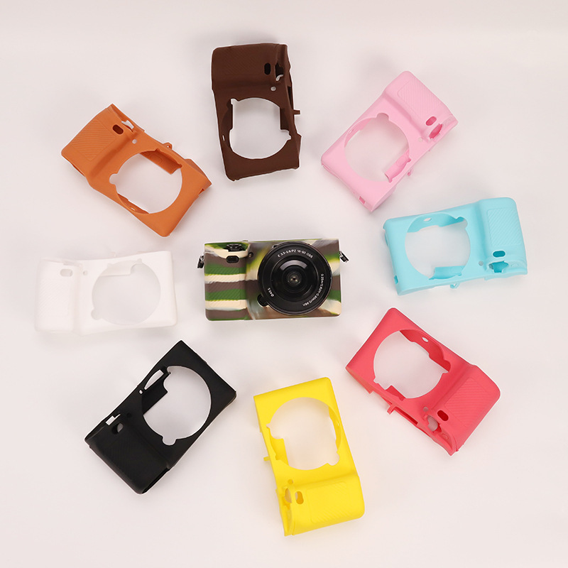 Suitable for Sony A6300 A6400 A6100 Mirrorless Camera Silicone Case Protective Case Photography Bag Soft Shell Bag