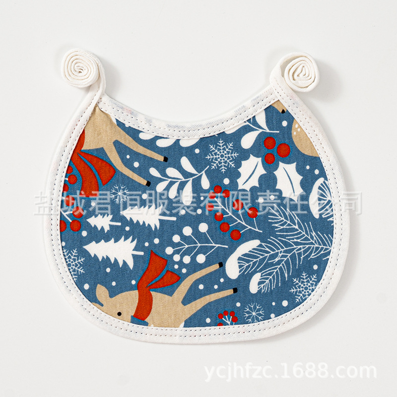 Bebé con cordones a prueba de agua babero recién nacido suministros bebé con cordones bebé babero de algodón