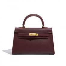 二代迷你凯莉包手掌纹2025新款高级感22cm单肩手提斜挎凯利包