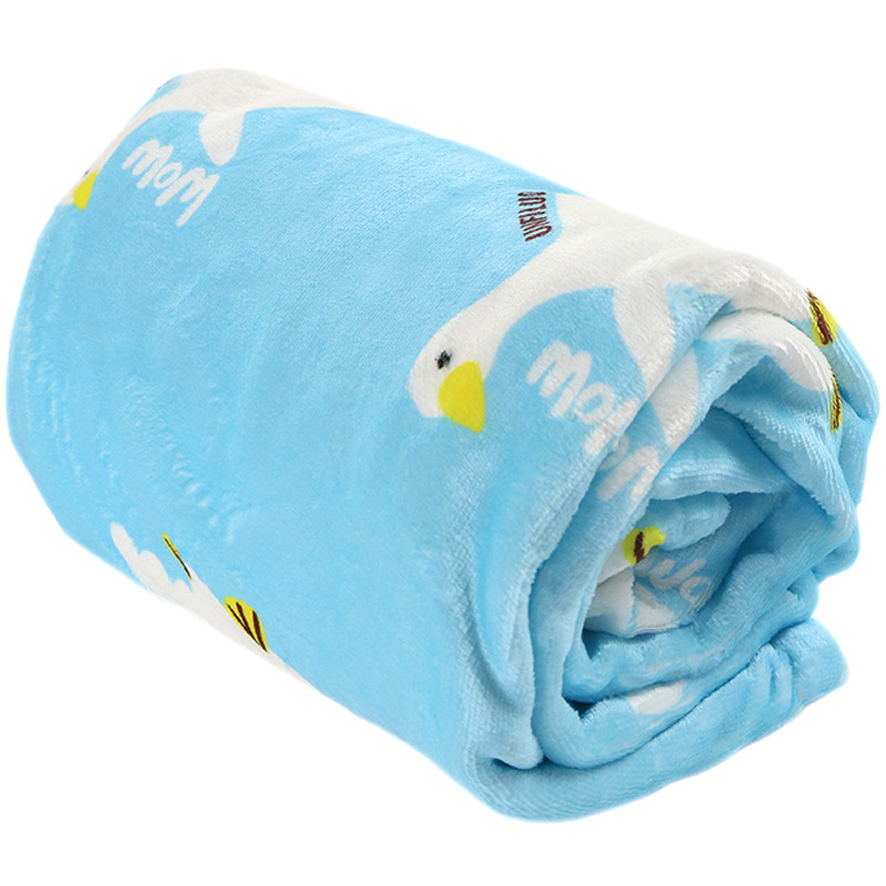 夏季办公室空调午睡卡通单人礼品豆豆盖毯 居家盖腿沙发加厚毛毯