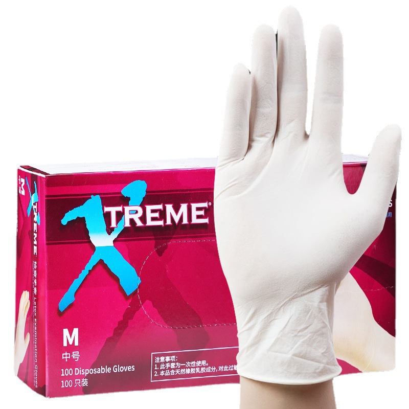 Venta al por mayor AIMA desechables guantes de látex médicos XLFRT goma médico examen dental belleza