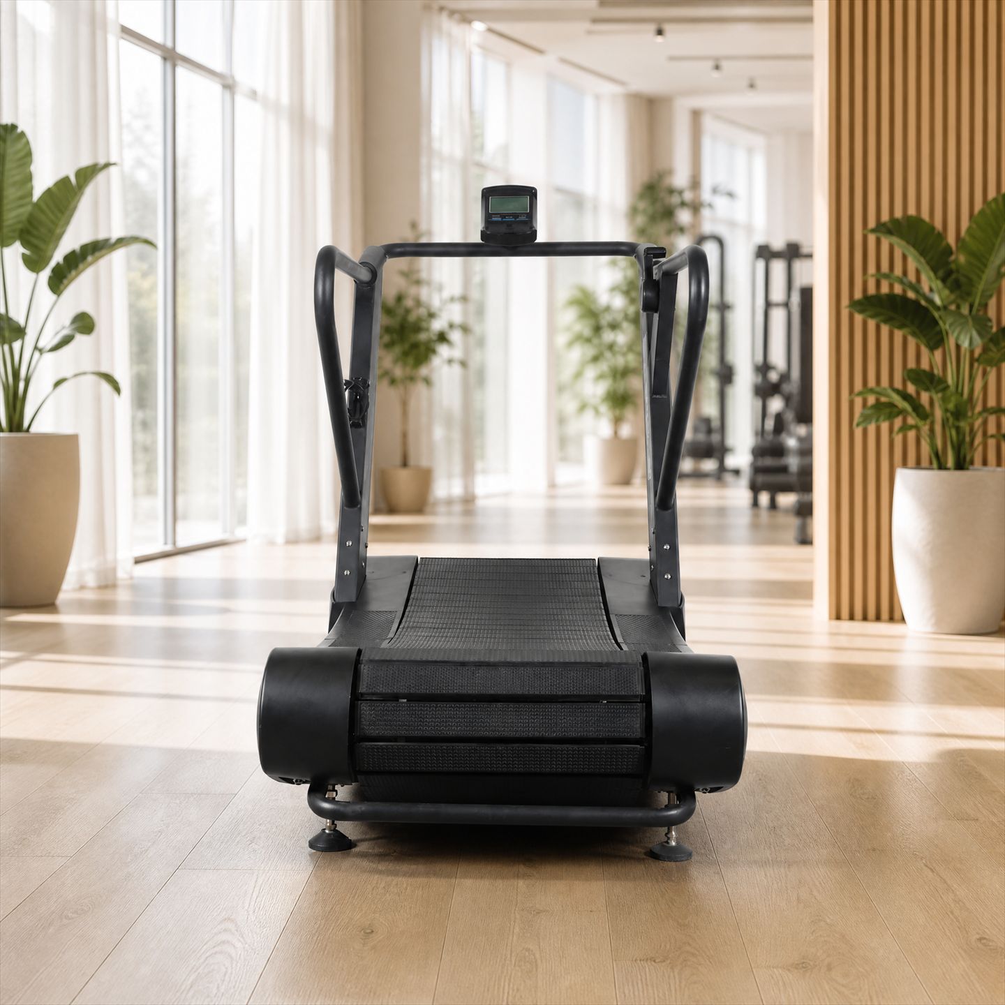 Caminadora de correr sin potencia comercial Equipo de ejercicios mecánicos domésticos especial para gimnasio Caminadora de correr curva