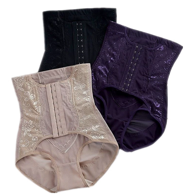 [Mei Zi Li] Высокоэластичные сетчатые тонкие кружевные брюки для коррекции фигуры с завышенной талией и бедрами