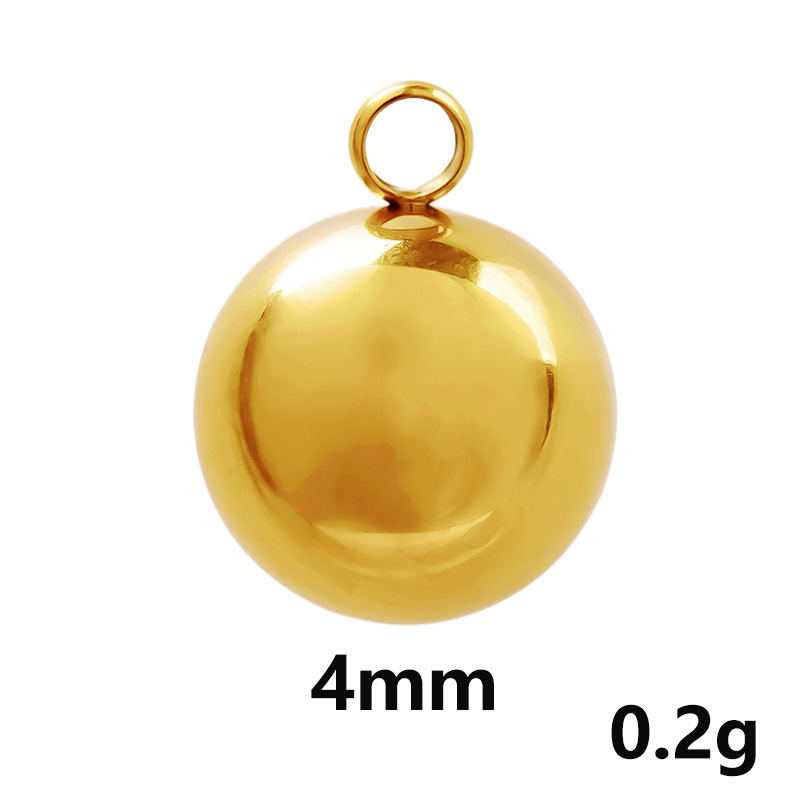 2g Weight Pendant Jewelry Making Type Diameter 10mm, Diameter 6 mm, Diameter 8mm Jewelry Making Size 18K Gold Plated Plating Material DIY Jewelry Accessories Classification 1 Piece Quantity 304 Stainless Steel Material Round Pattern Simple Style Style 1 Piece Diameter 10mm Diameter 6 Mm Diameter 8mm 304 Stainless Steel 18K Gold Plated Round Pendant 32