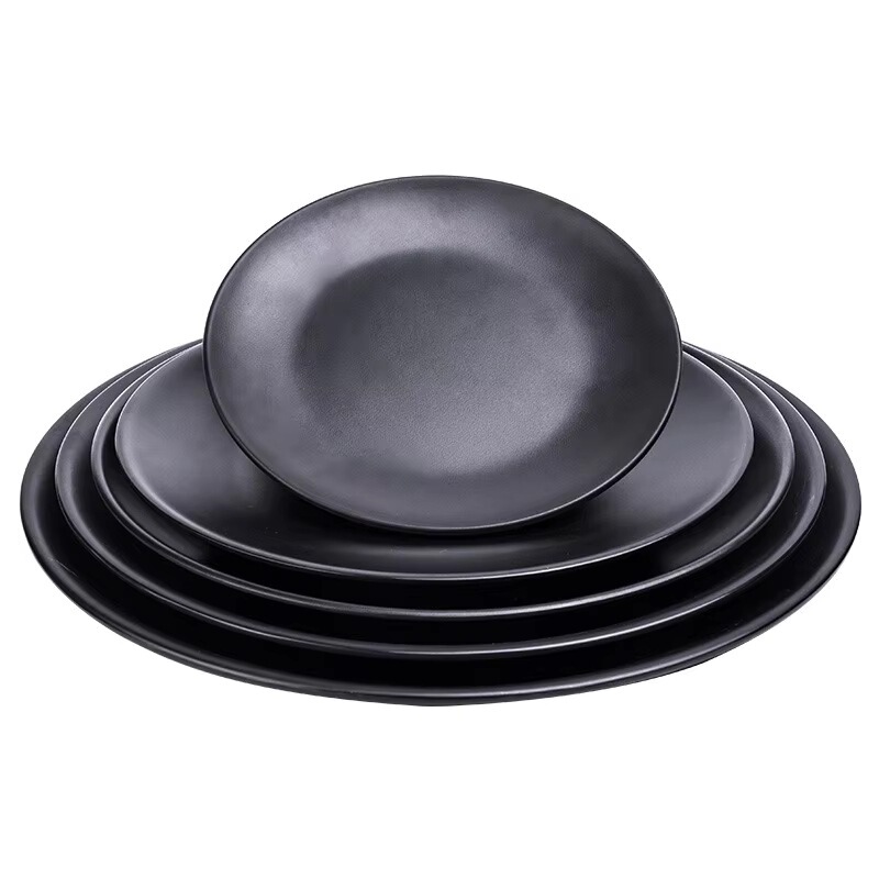 Factory direct reusable round bowl set, polished plastic wheat straw and grain bowls, melamine tableware bowls