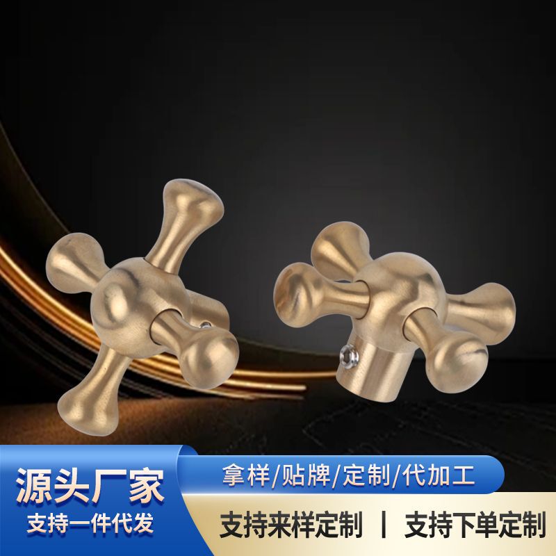 Cross-Border Faucet Switch Copper Single Cold Handle Kitchen Basin Faucet Handle Switch Accessories Wholesale