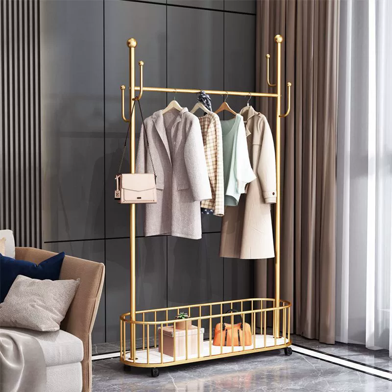 Простая вешалка для одежды для спальни, напольная вешалка для одежды интернет-знаменитостей, домашняя простая современная скандинавская вешалка для одежды, легкая роскошная вешалка для подвешивания