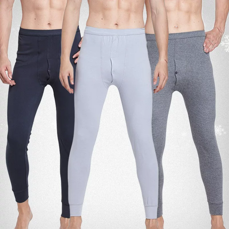 Хлопковые термальные underwear, утепляющие брюки