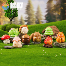 微景观摆件可爱卡通森林小动物 创意diy宠物园艺装饰品迷你小摆件