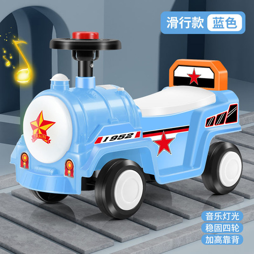 Children's Excavator Toy Car, Can Sit, Excavator, Earthmover, Gliding Twister Car, Gliding Car with Music and Lights, Wholesale