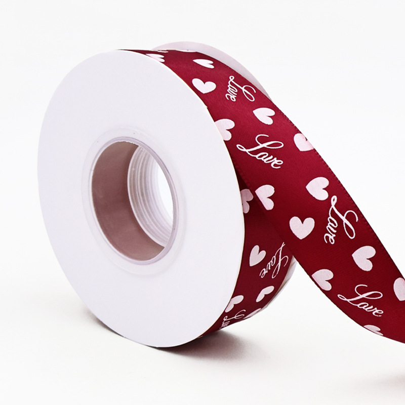 Qixi día de San Valentín amor cinta regalos adornos pastel decoración embalaje cinta de seda flores confesión fuente directa