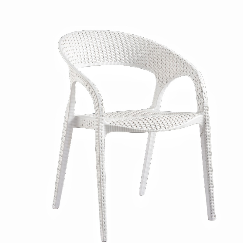 Mesas y sillas de balcón para exteriores, mesas y sillas de té de ratán de plástico PP, sillas de ratán de estilo nórdico para ocio al aire libre, venta al por mayor del fabricante.