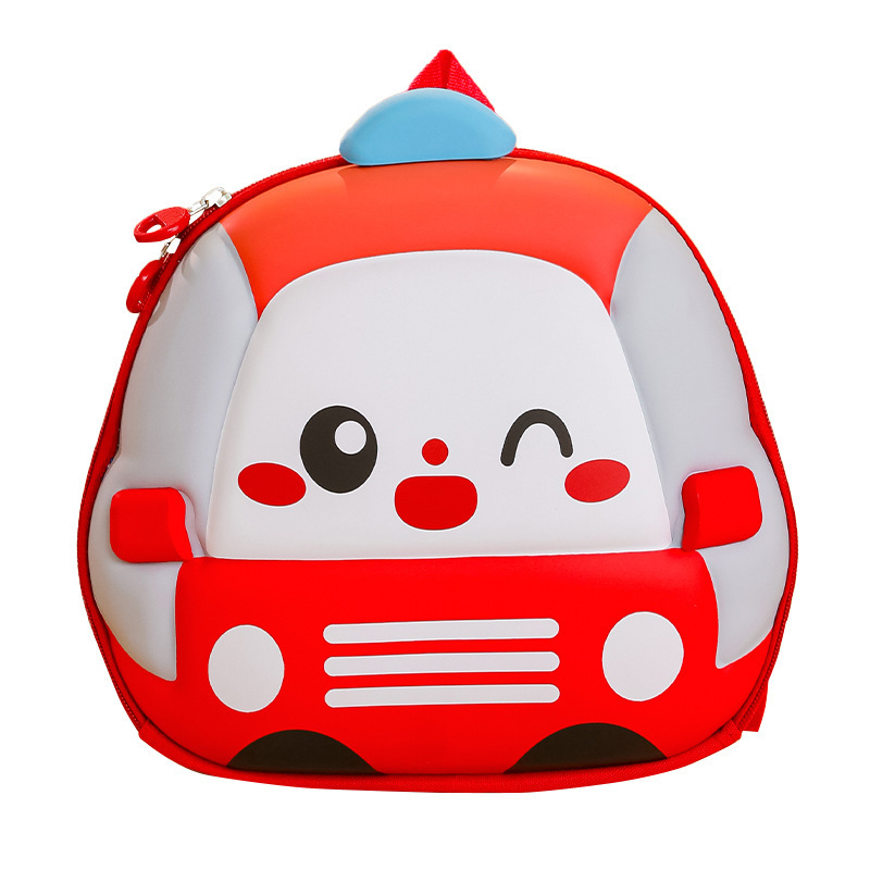 2025 verano nuevo lindo coche bolso infantil cartoon estereoscópico mochila de jardín de infantes mochila ligera