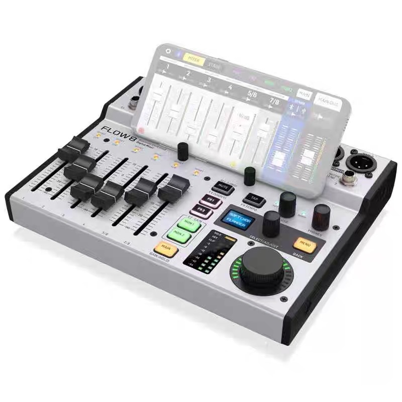 Behringer FLOW8 profesional con efectos Bluetooth digital de grabación de audio en vivo consola de mezcla de tarjeta de sonido