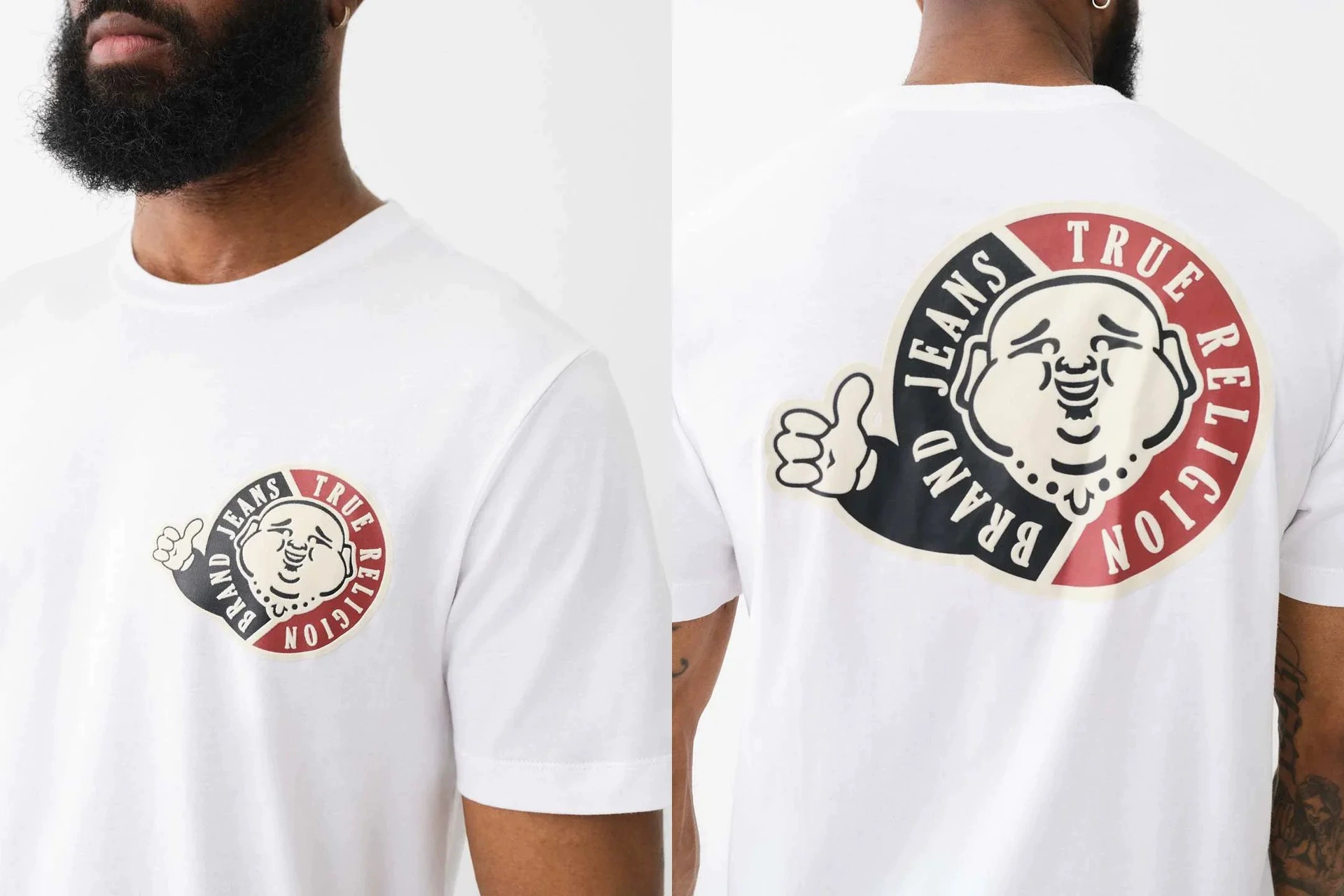 Футболка True Religion женская, короткие рукава, мужская винтажная повседневная