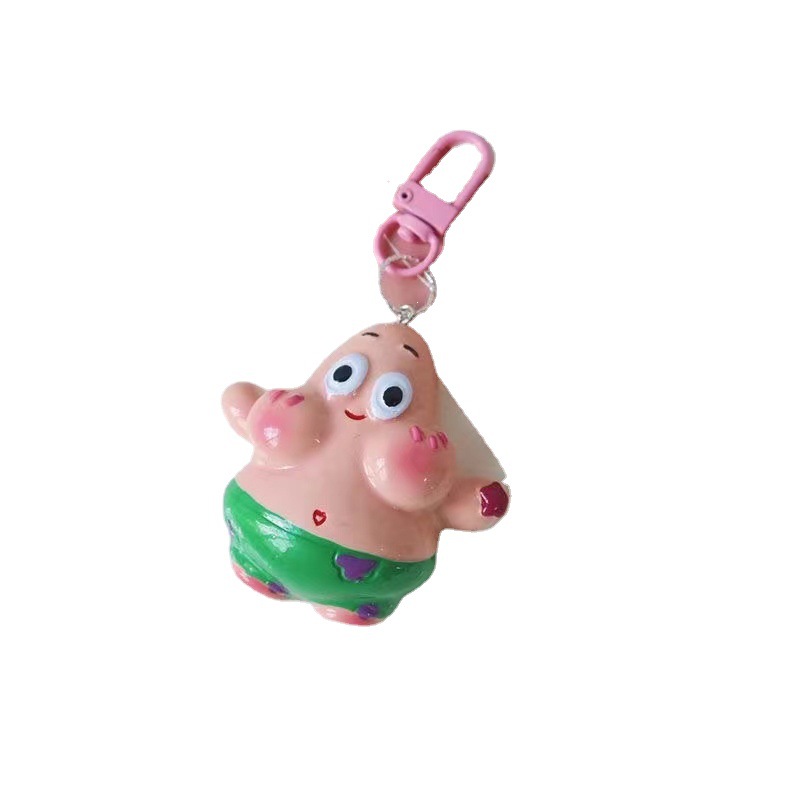 Sponge children's cartoon keychain, pendant, accessory