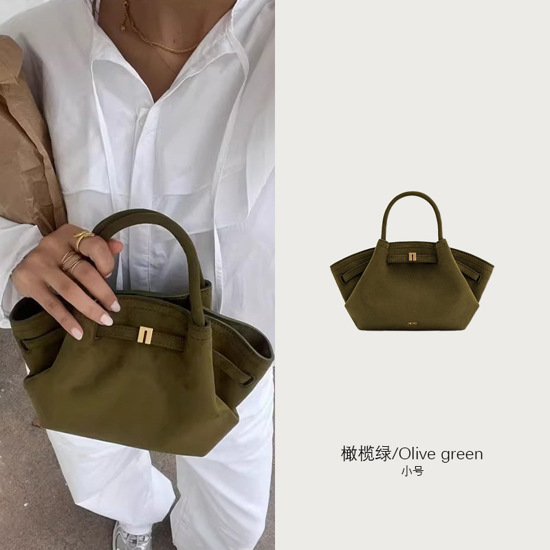 【爆款】jwpei同款饺子包麂皮绒通勤大容量托特包手提单肩女包包|undefined