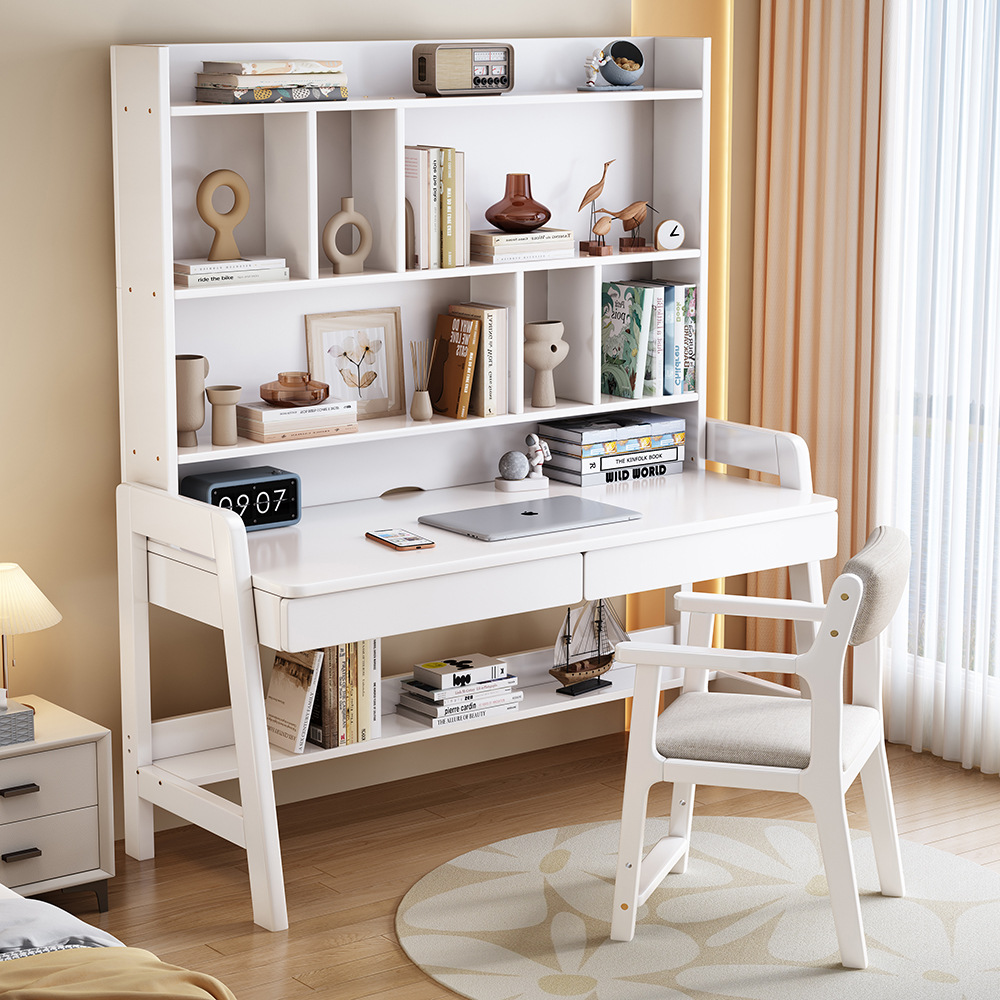 Mesa de madera sólida simple para niños elevadores de lujo mesa y silla estudiantes escritorio escritorio escritorio de computadora escritorio de oficina