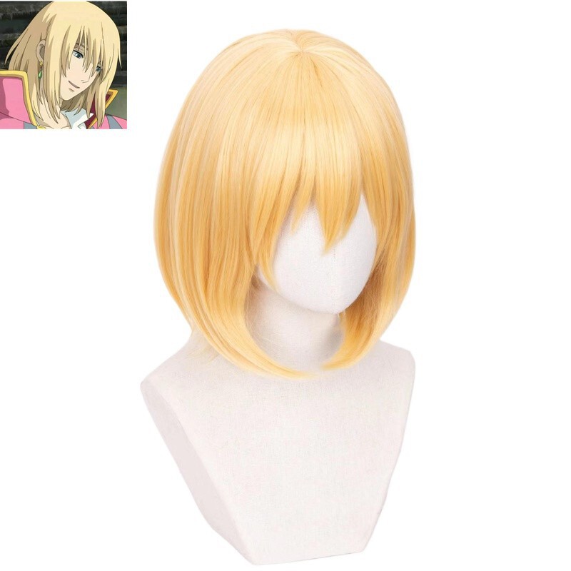 Haur Gold Hair Haur's Moving Castle Cosplay Wig Anime Wig Cos Wig Cosplay Universal