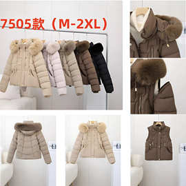 袖子可拆卸一衣两穿可棉服可棉马甲女今年冬季新款短款可拆帽棉袄