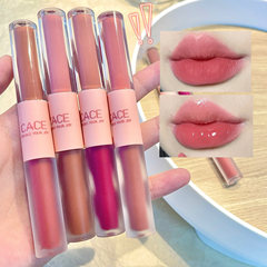 CACE New Dual-Ended Matte Lip Mud Mirror Hydrating Bare Lipstick Affordable Student Versatile Lip Lacquer Wholesale