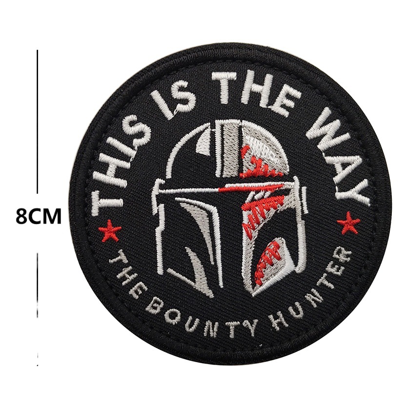 Taizhong Amazon Star Wars este es el camino mandaloriano bordado insignia pegatina de tela en stock