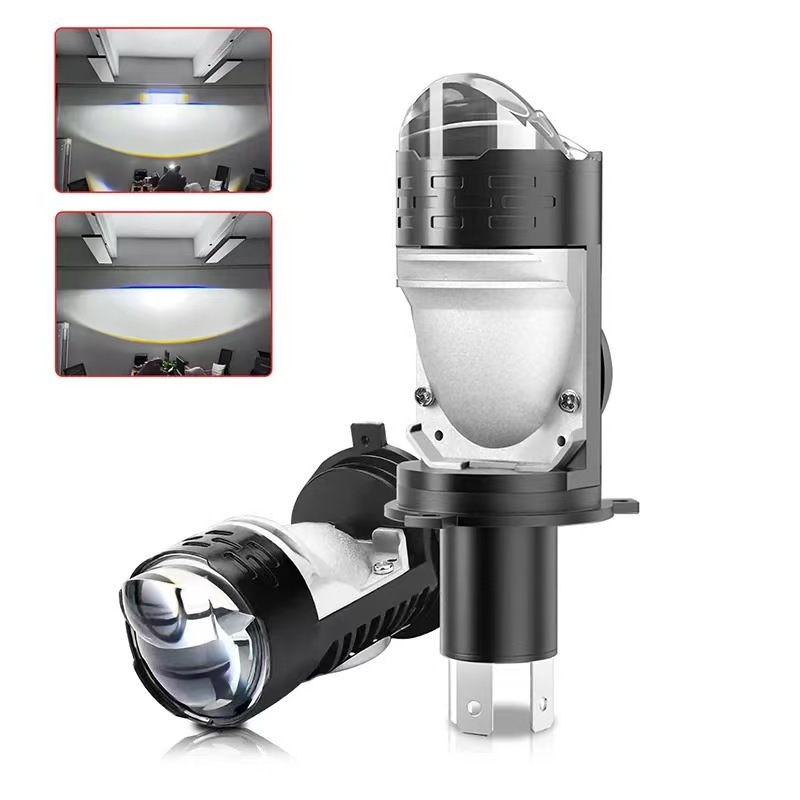 Car Led Headlight H4 Direct Plug-In High-Power Matrix Light Type Integrated High and Low Beam Led Car Light Universal for Motorcycles