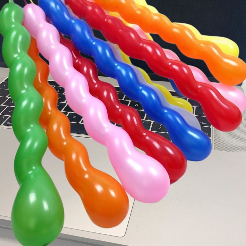 Cross-border dragon ball spiral twist screw balloon thickened…