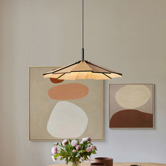 Wabi-sabi style solid walnut wood color restaurant Japanese retro bar handmade woodworking balcony inn bedroom study lamp