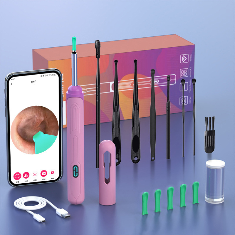 Venta al por mayor NK3-X para niños PRO visual oreja recoger endoscopio HD inalámbrico limpieza oreja recoger artefacto