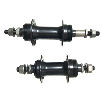 自行车铁实心36孔花鼓 前带丝 后双丝