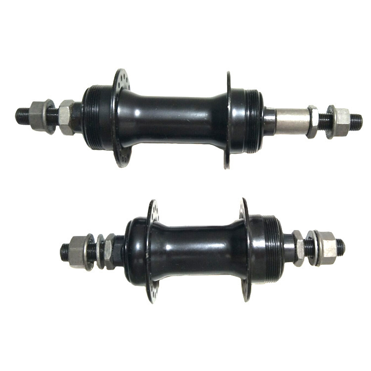 自行车铁实心36孔花鼓 前带丝 后双丝